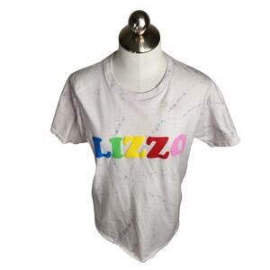 Lizzo U R Special Tour‎ Tie Dye T-Shirt Rainbow Puff Print Womens Size Medium